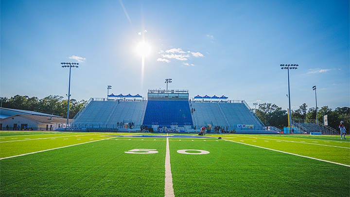 The newly-built Walter Payton Field