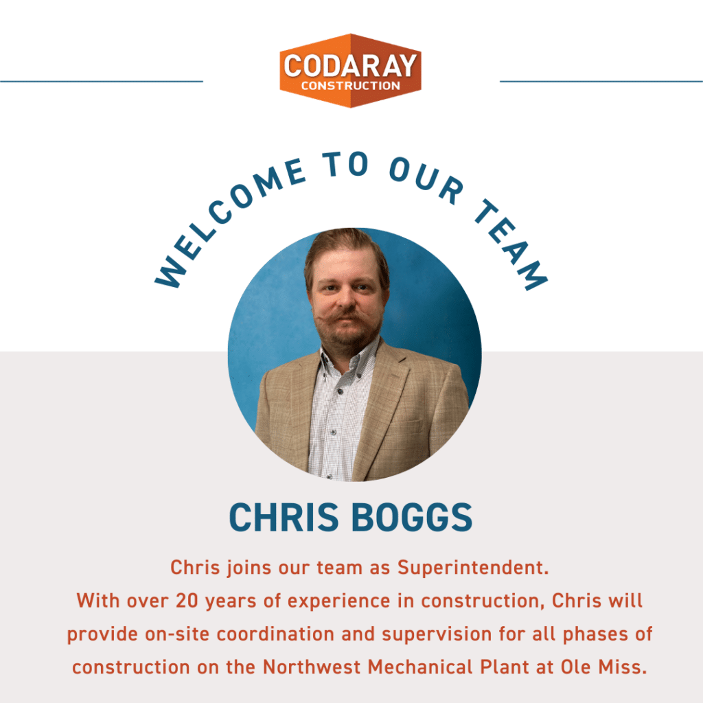 Chris Boggs Joins Codaray Construction