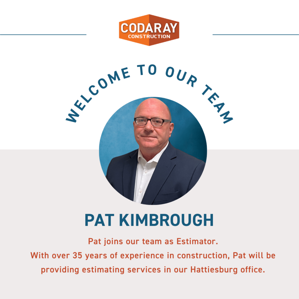 Pat Kimbrough Joins Codaray Construction